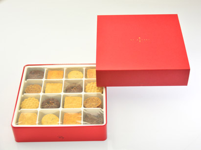 巧思禮盒(紅鐵盒+紅色紙封套)