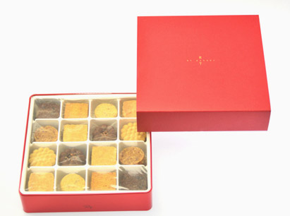 巧思禮盒(紅鐵盒+紅色紙封套)